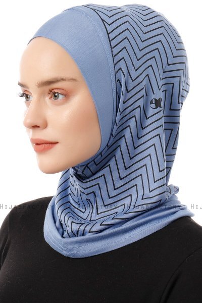 Silva Plain - Hijab Al Amira One-Piece Indaco