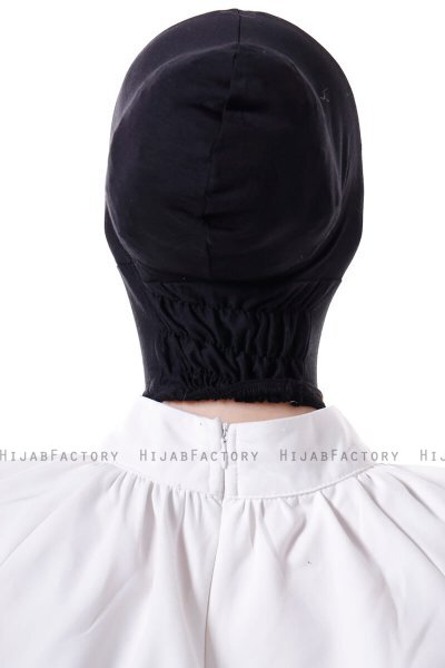 Elnara - Bonnet Cross Hijab Nero