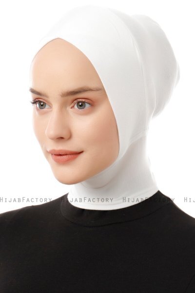 Elnara - Bonnet Cross Hijab Bianca