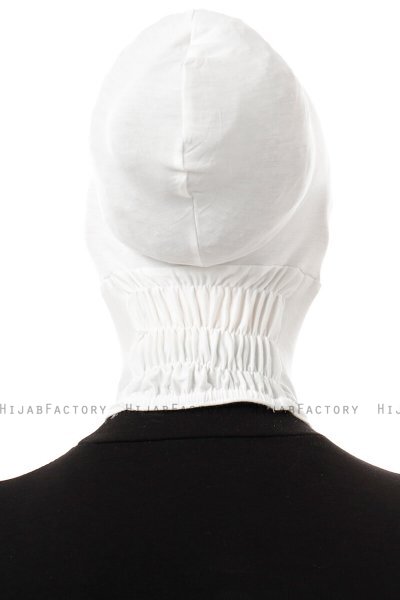 Elnara - Bonnet Cross Hijab Bianca