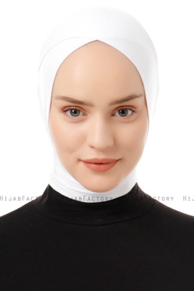Elnara - Bonnet Cross Hijab Creme