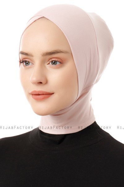 Elnara - Bonnet Cross Hijab Rosa Antico