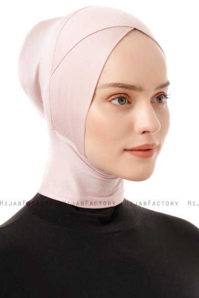 Elnara - Bonnet Cross Hijab Rosa Antico
