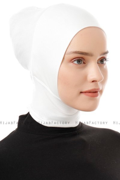 Elnara - Bonnet Plain Hijab Creme