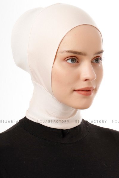 Elnara - Bonnet Plain Hijab Beige