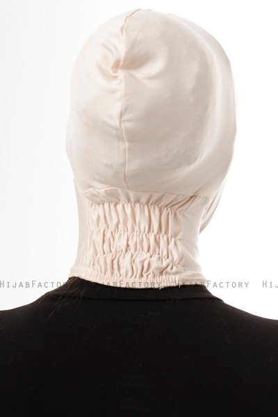 Elnara - Bonnet Plain Hijab Beige