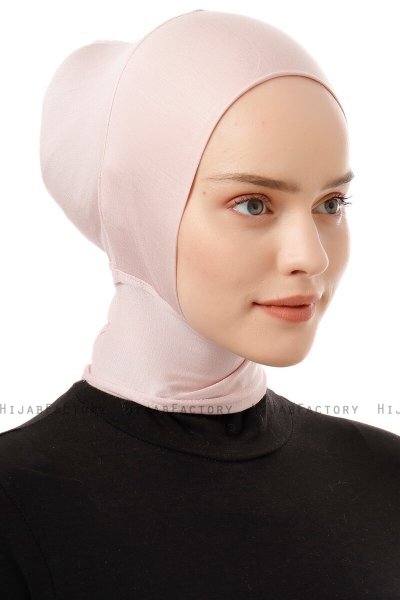 Elnara - Bonnet Plain Hijab Rosa Antico