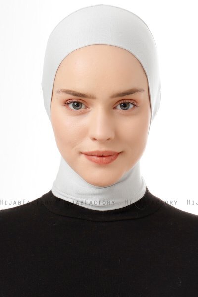 Elnara - Bonnet Plain Hijab Grigio Chiaro