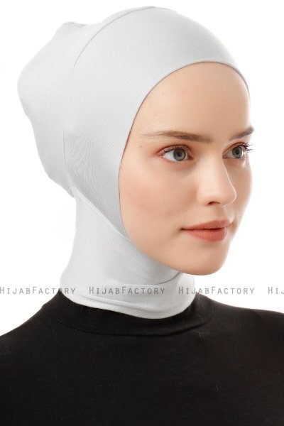 Elnara - Bonnet Plain Hijab Grigio Chiaro