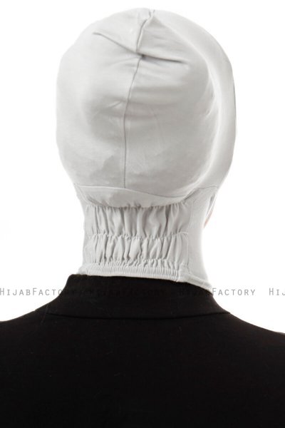 Elnara - Bonnet Plain Hijab Grigio Chiaro