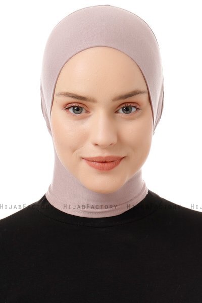 Elnara - Bonnet Plain Hijab Grigio Pietra