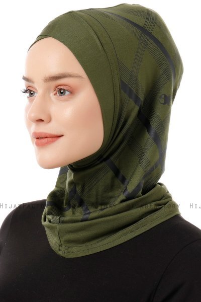Ekose Cross - Hijab Al Amira One-Piece Cachi
