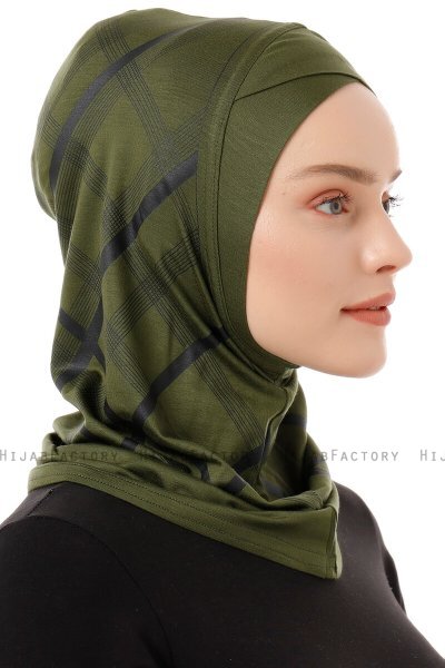 Ekose Cross - Hijab Al Amira One-Piece Cachi