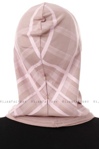 Ekose Cross - Hijab Al Amira One-Piece Grigio Pietra