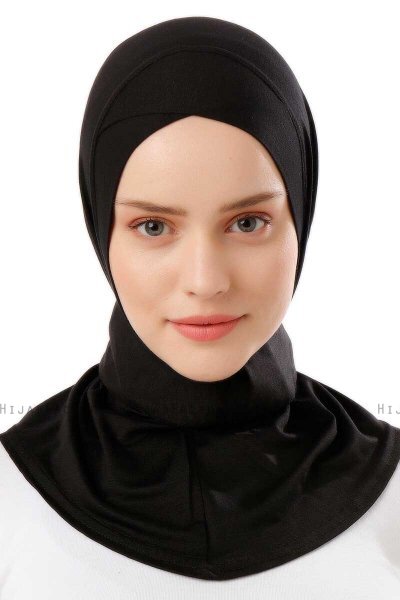 Ceren - Hijab Pratico Viscosa Nero