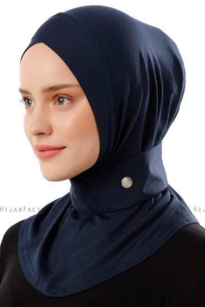 Ceren - Hijab Pratico Viscosa Blu Navy