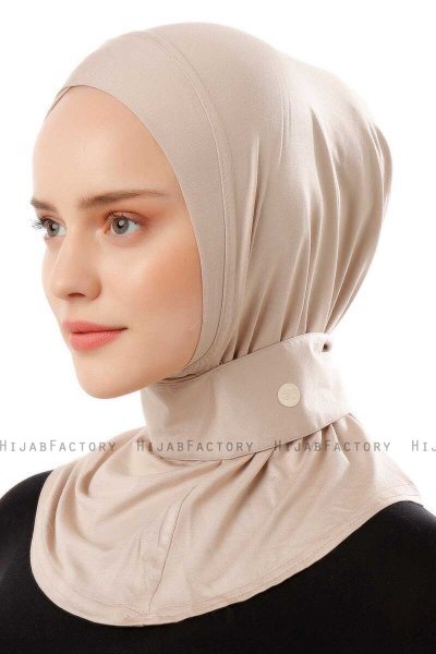 Ceren - Hijab Pratico Viscosa Taupe Chiaro