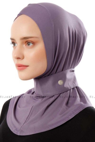 Ceren - Hijab Pratico Viscosa Viola Scuro
