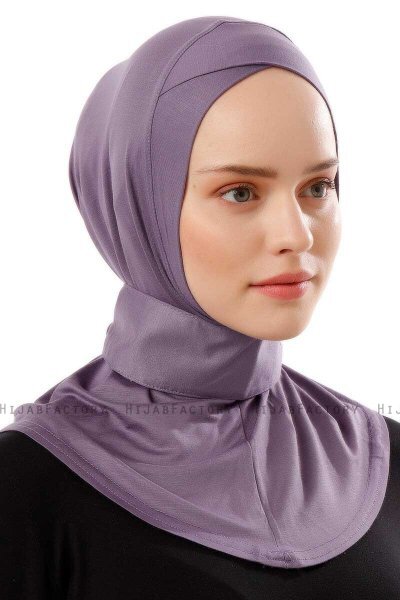 Ceren - Hijab Pratico Viscosa Viola Scuro
