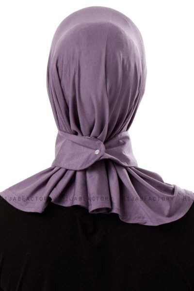 Ceren - Hijab Pratico Viscosa Viola Scuro