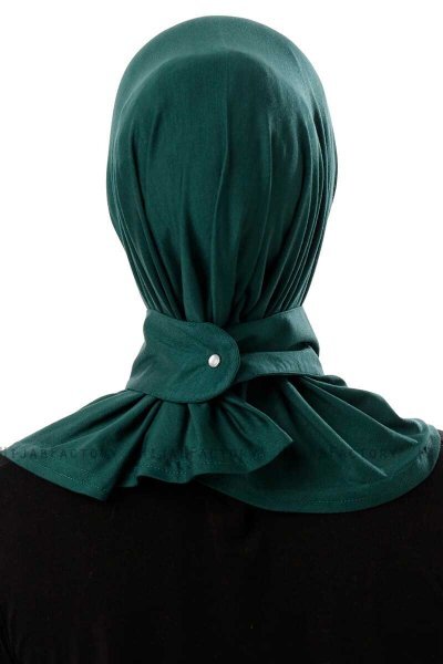 Ceren - Hijab Pratico Viscosa Verde Scuro