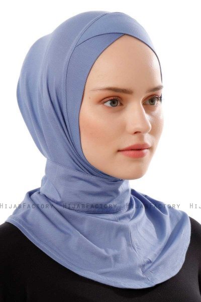 Ceren - Hijab Pratico Viscosa Indaco