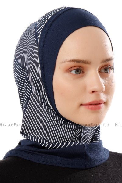 Wind Plain - Hijab Al Amira One-Piece Blu Navy