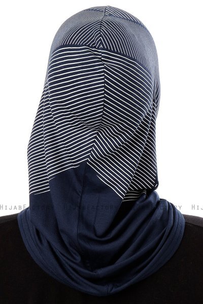 Wind Plain - Hijab Al Amira One-Piece Blu Navy