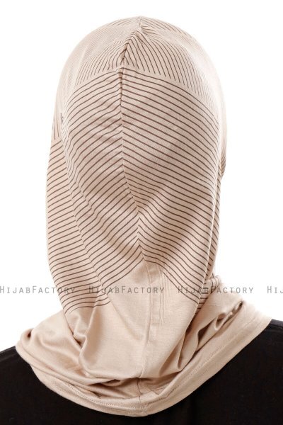 Wind Plain - Hijab Al Amira One-Piece Taupe Chiaro