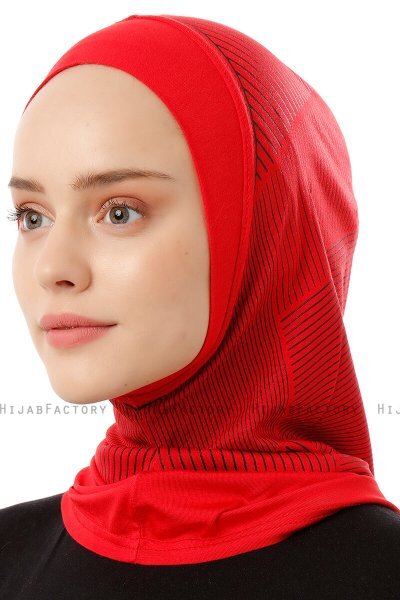 Wind Plain - Hijab Al Amira One-Piece Rosso