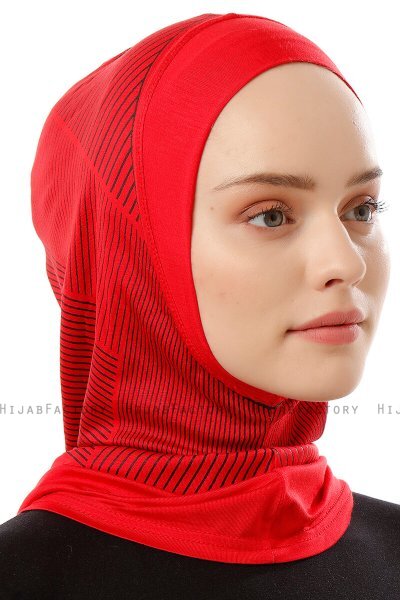 Wind Plain - Hijab Al Amira One-Piece Rosso
