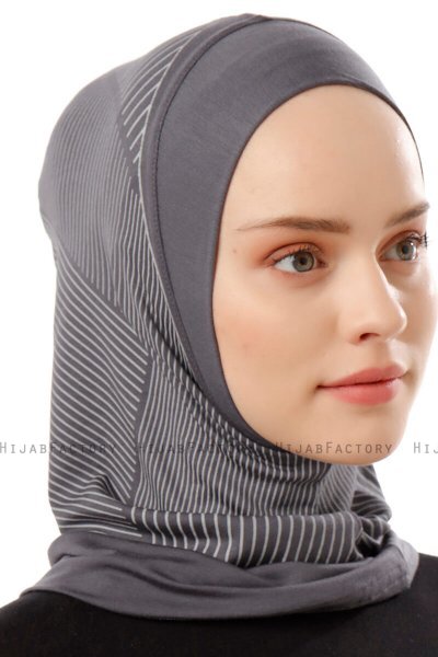 Wind Plain - Hijab Al Amira One-Piece Grigio Scuro