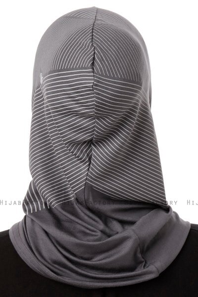 Wind Plain - Hijab Al Amira One-Piece Grigio Scuro