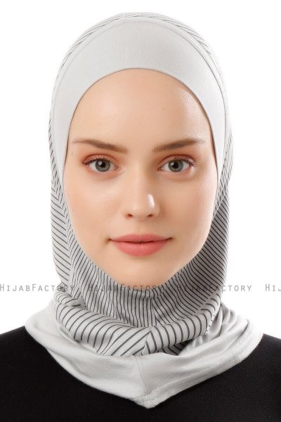 Wind Plain - Hijab Al Amira One-Piece Grigio Chiaro
