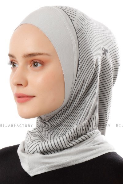 Wind Plain - Hijab Al Amira One-Piece Grigio Chiaro