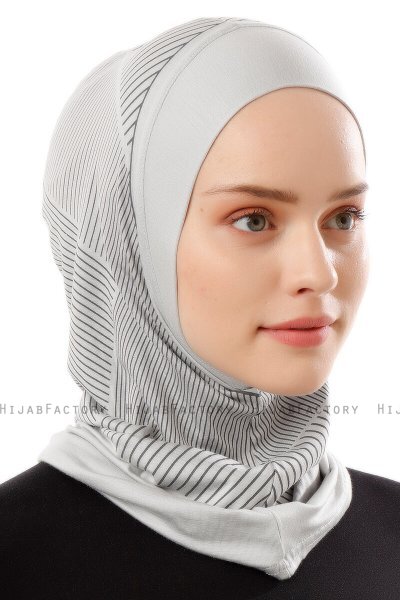 Wind Plain - Hijab Al Amira One-Piece Grigio Chiaro