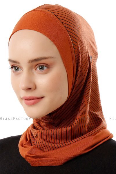 Wind Plain - Hijab Al Amira One-Piece Rosso Mattone