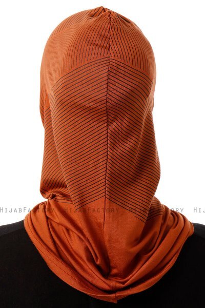 Wind Plain - Hijab Al Amira One-Piece Rosso Mattone