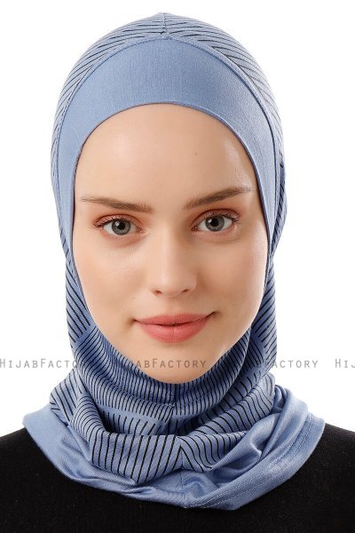 Wind Plain - Hijab Al Amira One-Piece Indaco