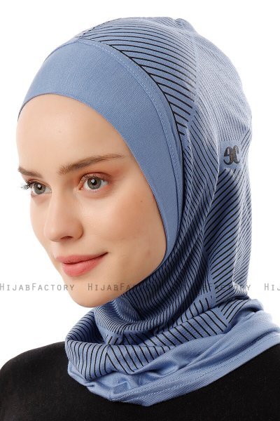 Wind Plain - Hijab Al Amira One-Piece Indaco
