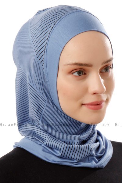 Wind Plain - Hijab Al Amira One-Piece Indaco