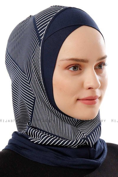 Wind Cross - Hijab Al Amira One-Piece Blu Navy