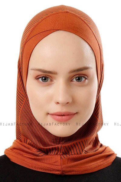 Wind Cross - Hijab Al Amira One-Piece Rosso Mattone