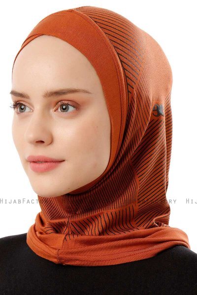 Wind Cross - Hijab Al Amira One-Piece Rosso Mattone