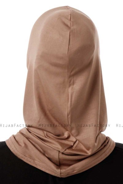 Logo Plain - Hijab Al Amira One-Piece Taupe Scuro