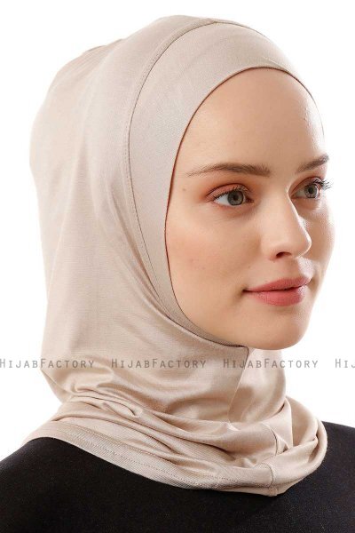 Logo Plain - Hijab Al Amira One-Piece Taupe Chiaro