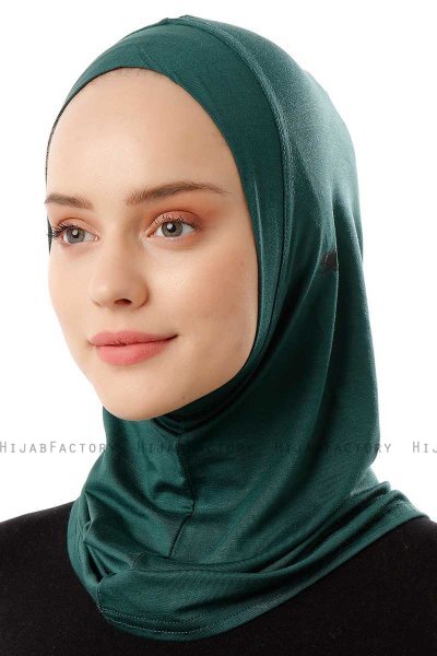 Logo Plain - Hijab Al Amira One-Piece Verde Scuro