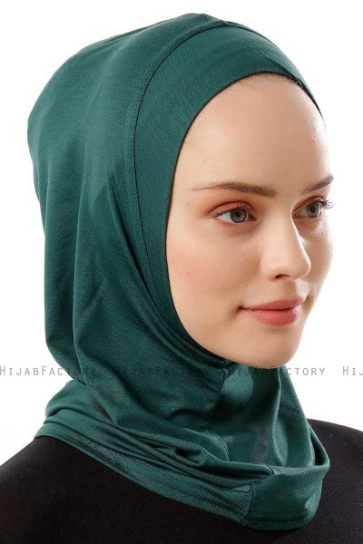 Logo Plain - Hijab Al Amira One-Piece Verde Scuro