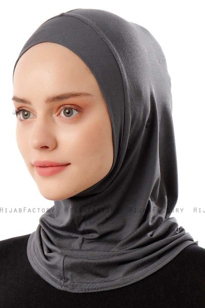 Logo Plain - Hijab Al Amira One-Piece Grigio Scuro