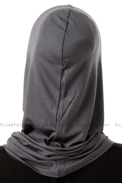 Logo Plain - Hijab Al Amira One-Piece Grigio Scuro